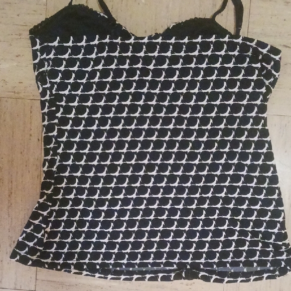 Candies Black and White Women's Top - Picture 5 of 6